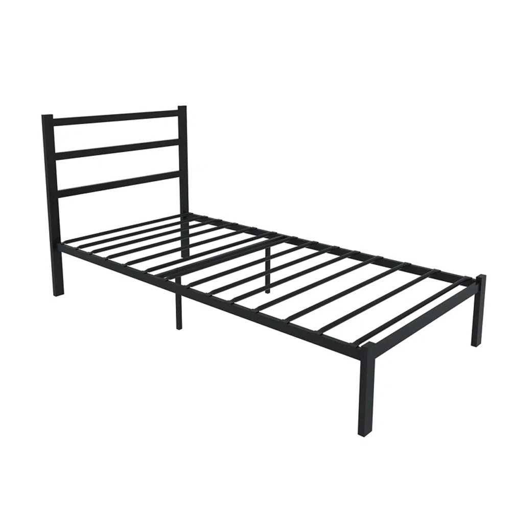 Vintage Iron Pipe Single Metal Bed Frame Steel Bed Frame Simple Worker Iron Bed Frame