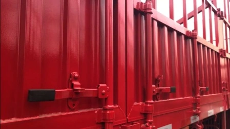 Container a 3 assi da 40 piedi a pianale / scheletro / parete laterale di carico / carico di utilità / pianale ribassato / serbatoio di carburante / serbatoio di cemento / dumper / semirimorchio per camion con tendina ad ala aperta